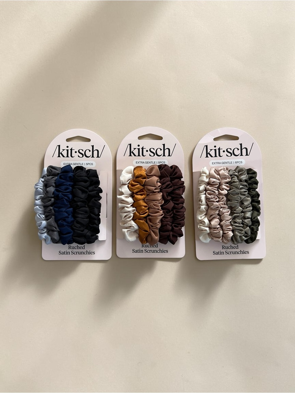 Kitsch Satin Petite Scrunchies Bundle-3 packs